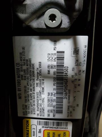 Photo 11 VIN: 3FA6P0HD4GR184503 - FORD FUSION SE 