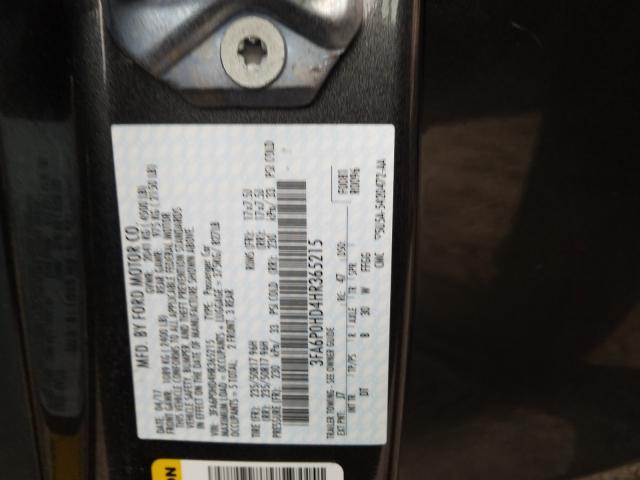 Photo 9 VIN: 3FA6P0HD4HR365215 - FORD FUSION SE 