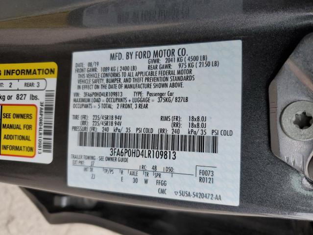 Photo 12 VIN: 3FA6P0HD4LR109813 - FORD FUSION 