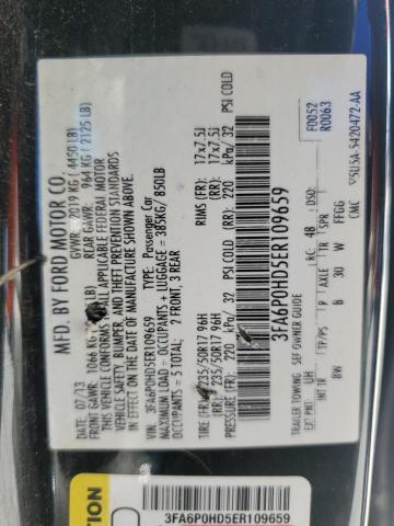 Photo 12 VIN: 3FA6P0HD5ER109659 - FORD FUSION SE 