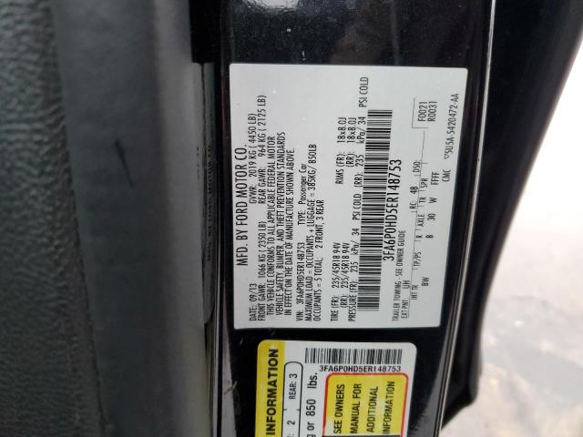 Photo 11 VIN: 3FA6P0HD5ER148753 - FORD FUSION SE 