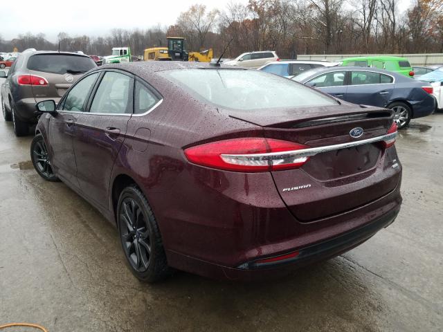 Photo 2 VIN: 3FA6P0HD5JR201980 - FORD FUSION SE 