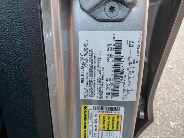 Photo 11 VIN: 3FA6P0HD5LR159197 - FORD FUSION SE 