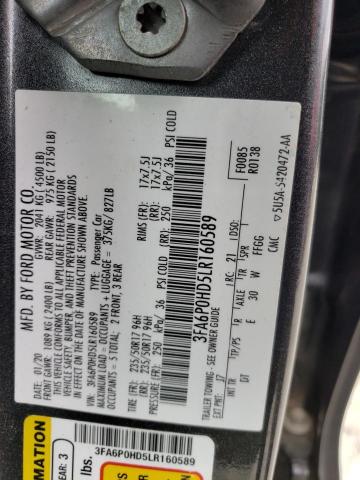 Photo 11 VIN: 3FA6P0HD5LR160589 - FORD FUSION SE 