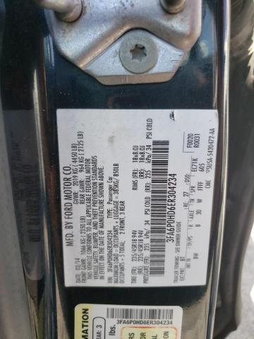 Photo 11 VIN: 3FA6P0HD6ER304234 - FORD FUSION SE 