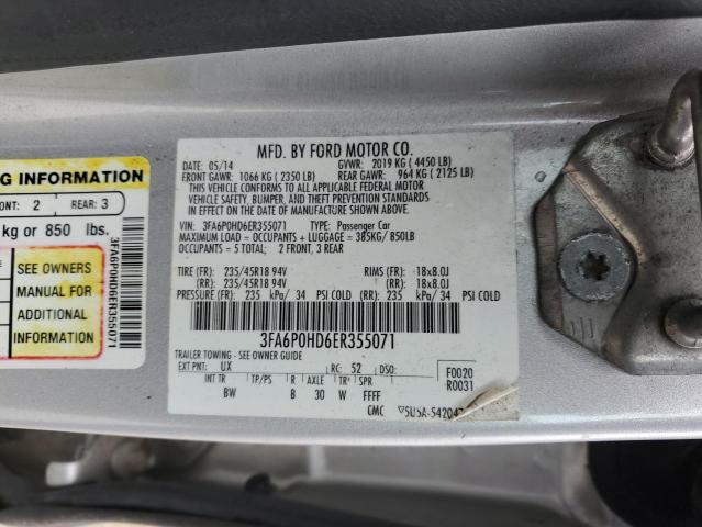 Photo 11 VIN: 3FA6P0HD6ER355071 - FORD FUSION SE 