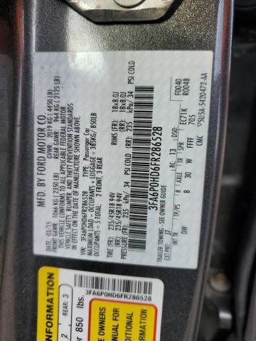 Photo 11 VIN: 3FA6P0HD6FR286528 - FORD FUSION 