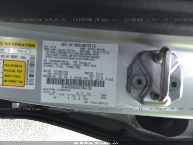 Photo 8 VIN: 3FA6P0HD6GR396738 - FORD FUSION 