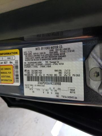 Photo 11 VIN: 3FA6P0HD6HR258988 - FORD FUSION 