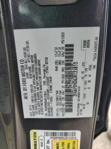 Photo 11 VIN: 3FA6P0HD6JR123810 - FORD FUSION 