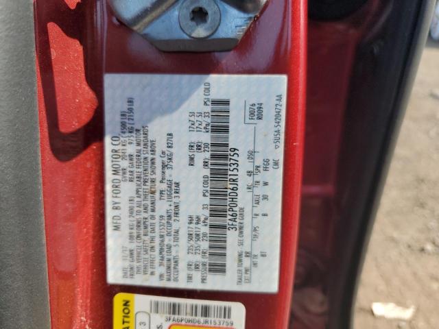 Photo 11 VIN: 3FA6P0HD6JR153759 - FORD FUSION SE 