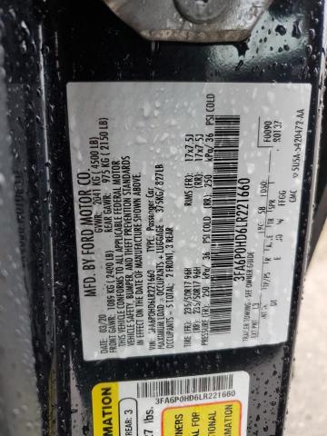 Photo 11 VIN: 3FA6P0HD6LR221660 - FORD FUSION SE 