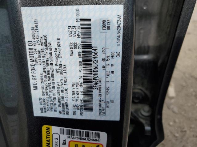 Photo 11 VIN: 3FA6P0HD6LR246641 - FORD FUSION SE 