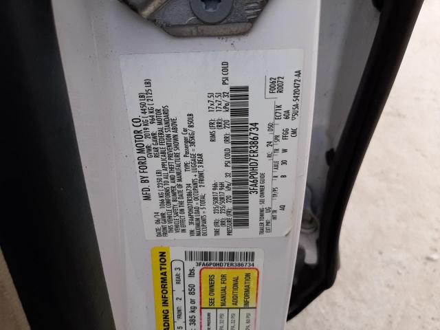 Photo 12 VIN: 3FA6P0HD7ER386734 - FORD FUSION SE 