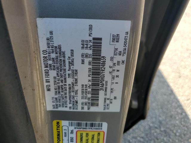 Photo 11 VIN: 3FA6P0HD7FR248659 - FORD FUSION 