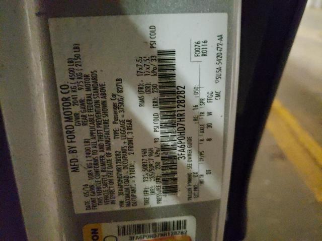 Photo 11 VIN: 3FA6P0HD7HR128282 - FORD FUSION SE 