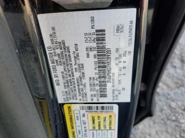 Photo 11 VIN: 3FA6P0HD7HR289201 - FORD FUSION SE 