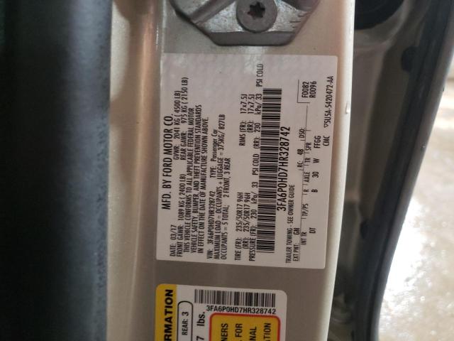 Photo 11 VIN: 3FA6P0HD7HR328742 - FORD FUSION SE 