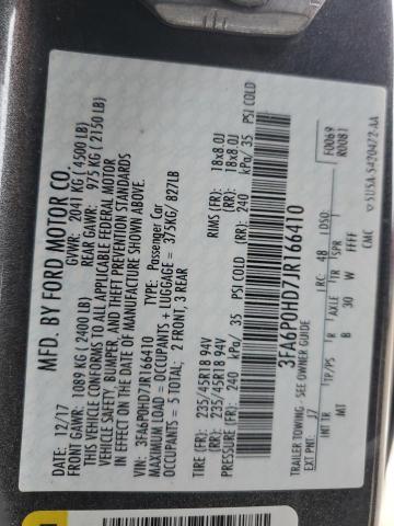 Photo 12 VIN: 3FA6P0HD7JR166410 - FORD FUSION SE 