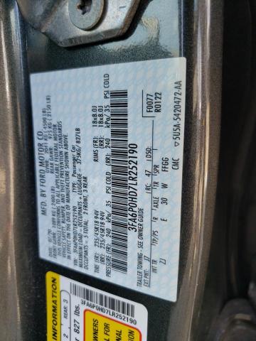 Photo 11 VIN: 3FA6P0HD7LR252190 - FORD FUSION SE 