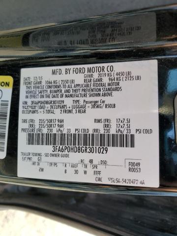 Photo 11 VIN: 3FA6P0HD8GR301029 - FORD FUSION 