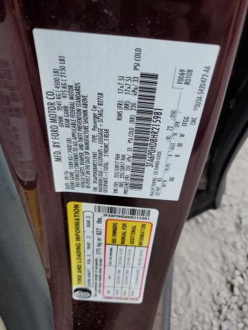 Photo 9 VIN: 3FA6P0HD8HR215981 - FORD FUSION 