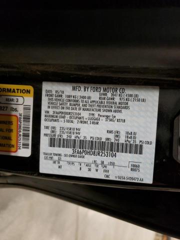 Photo 9 VIN: 3FA6P0HD8JR253104 - FORD FUSION SE 