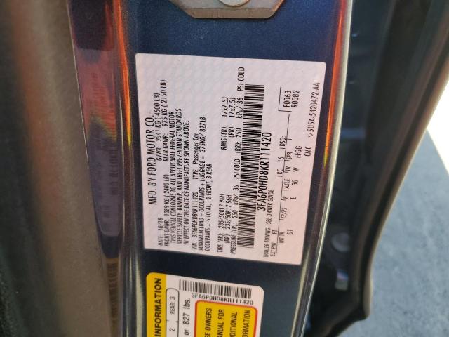 Photo 11 VIN: 3FA6P0HD8KR111420 - FORD FUSION 