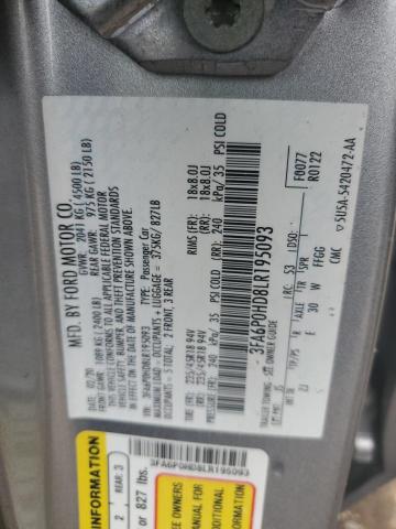 Photo 11 VIN: 3FA6P0HD8LR195093 - FORD FUSION SE 