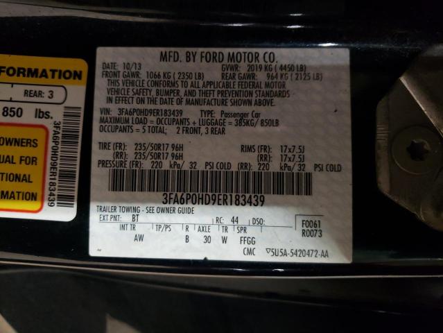 Photo 11 VIN: 3FA6P0HD9ER183439 - FORD FUSION SE 