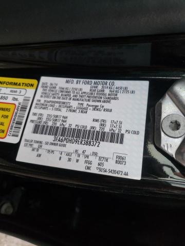 Photo 9 VIN: 3FA6P0HD9ER388372 - FORD FUSION SE 