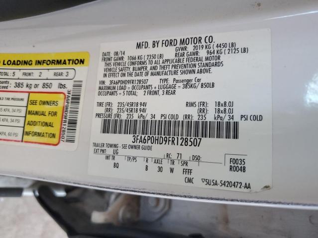 Photo 12 VIN: 3FA6P0HD9FR128507 - FORD FUSION SE 