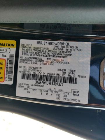 Photo 11 VIN: 3FA6P0HD9FR307372 - FORD FUSION SE 