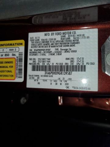 Photo 11 VIN: 3FA6P0HD9GR139587 - FORD FUSION SE 