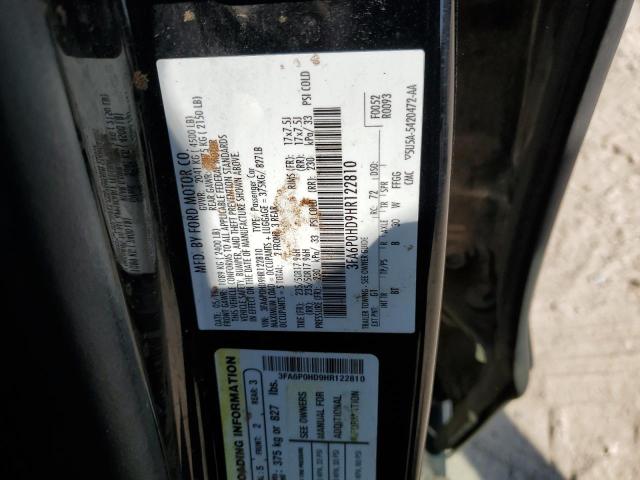 Photo 11 VIN: 3FA6P0HD9HR122810 - FORD FUSION SE 