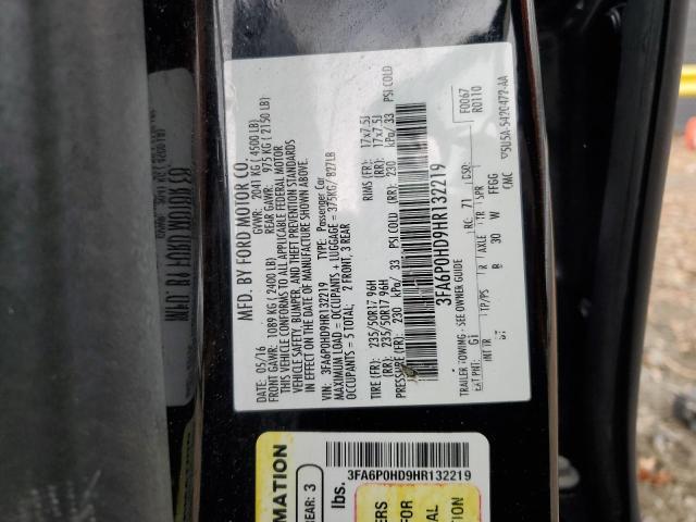 Photo 12 VIN: 3FA6P0HD9HR132219 - FORD FUSION 