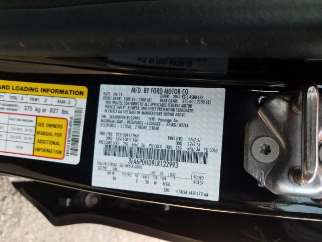 Photo 9 VIN: 3FA6P0HD9LR122993 - FORD FUSION SE 