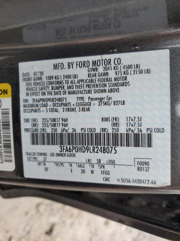 Photo 11 VIN: 3FA6P0HD9LR248075 - FORD FUSION SE 