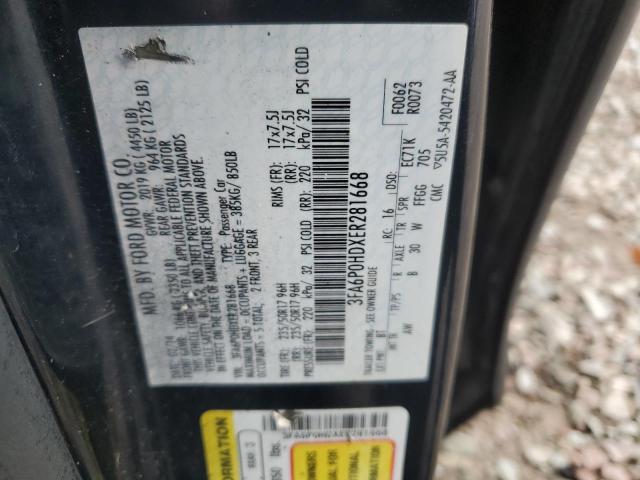 Photo 12 VIN: 3FA6P0HDXER281668 - FORD FUSION SE 