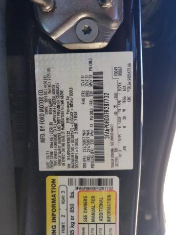 Photo 12 VIN: 3FA6P0HDXFR287732 - FORD FUSION SE 