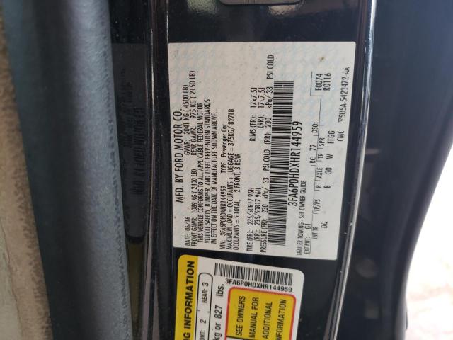 Photo 11 VIN: 3FA6P0HDXHR144959 - FORD FUSION SE 