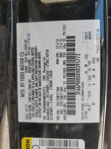 Photo 11 VIN: 3FA6P0HDXHR395772 - FORD FUSION 