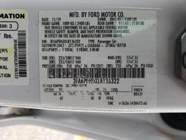 Photo 11 VIN: 3FA6P0HDXLR136322 - FORD FUSION 