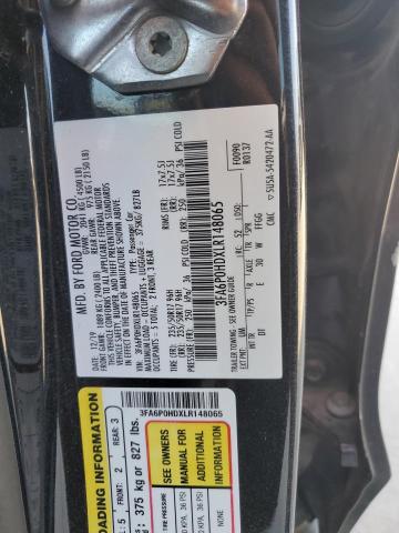 Photo 11 VIN: 3FA6P0HDXLR148065 - FORD FUSION SE 