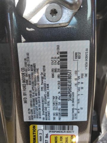 Photo 11 VIN: 3FA6P0HDXLR180577 - FORD FUSION 