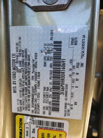 Photo 9 VIN: 3FA6P0HR0DR160691 - FORD FUSION SE 