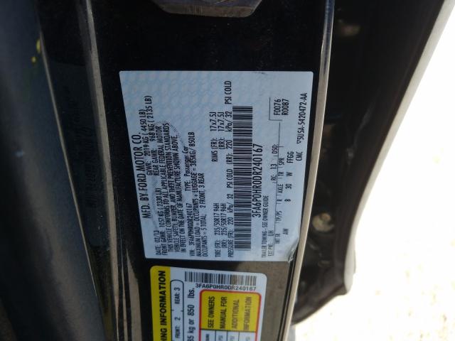 Photo 9 VIN: 3FA6P0HR0DR240167 - FORD FUSION SE 