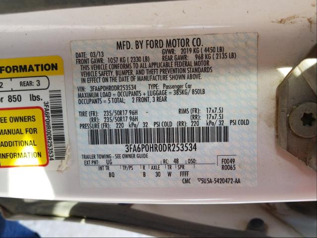 Photo 9 VIN: 3FA6P0HR0DR253534 - FORD FUSION SE 