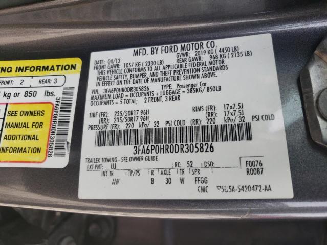 Photo 9 VIN: 3FA6P0HR0DR305826 - FORD FUSION SE 