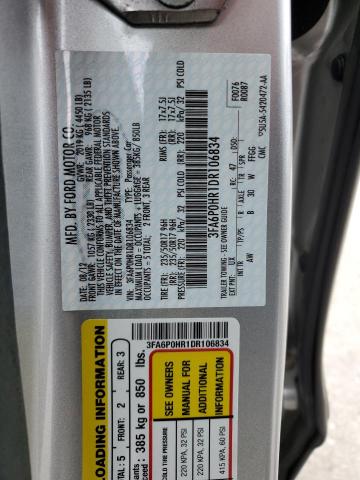 Photo 11 VIN: 3FA6P0HR1DR106834 - FORD FUSION SE 